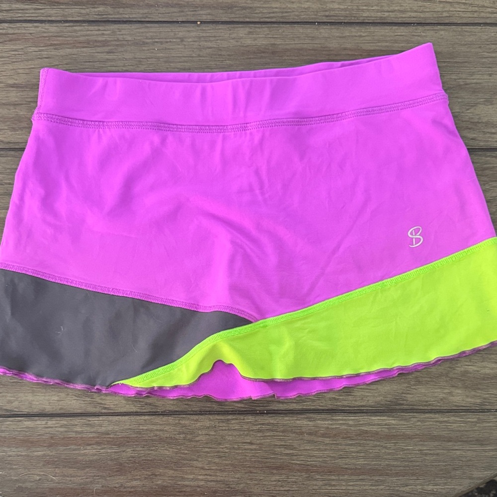 Pink and Green tennis skirt